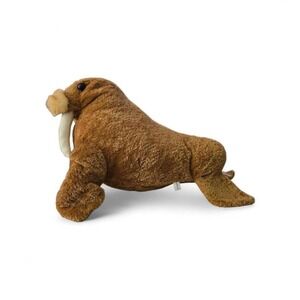 SeaWorld Walrus Plush Stuffed Animal‎ Brown Marine Life Souvenir 17 Inch
